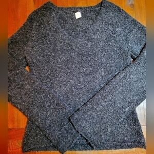 J Crew Sweater M heathered black